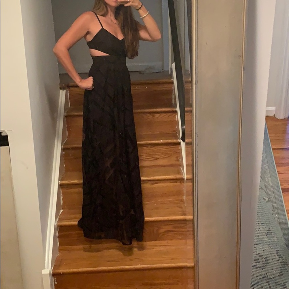 NWT Black dress with side cut outs